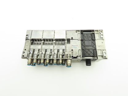 Festo 537956/537955 6-Station Solenoid Valve Manifold Bus Node CPX-FB33 24VDC