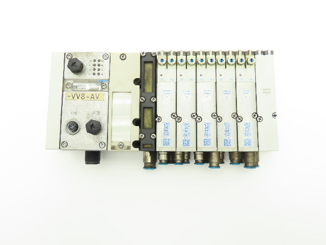Festo 537956/537955 6-Station Solenoid Valve Manifold Bus Node CPX-FB33 24VDC