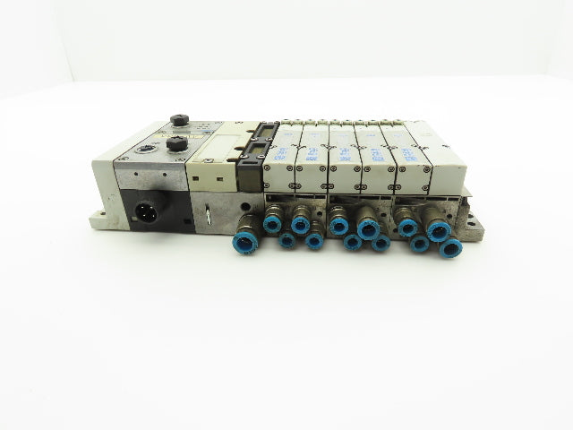 Festo 537956/537955 6-Station Solenoid Valve Manifold Bus Node CPX-FB33 24VDC