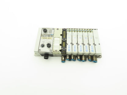 Festo 537956/537955 6-Station Solenoid Valve Manifold Bus Node CPX-FB33 24VDC