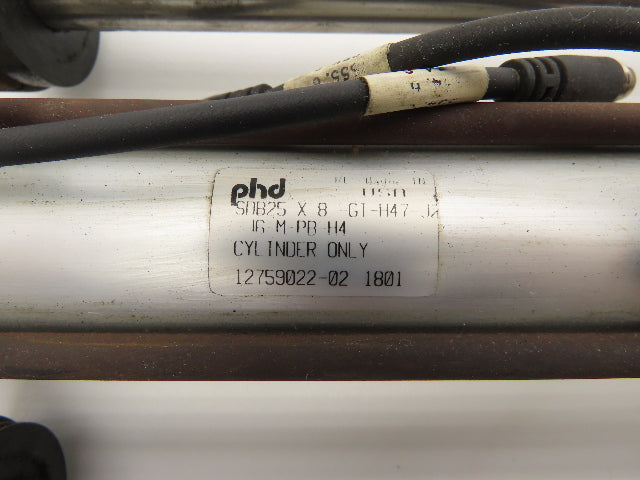 PHD SDB25X8-GI-H47-J2-J6-M-PB Linear Guided Pneumatic Air Cylinder 8" Stroke