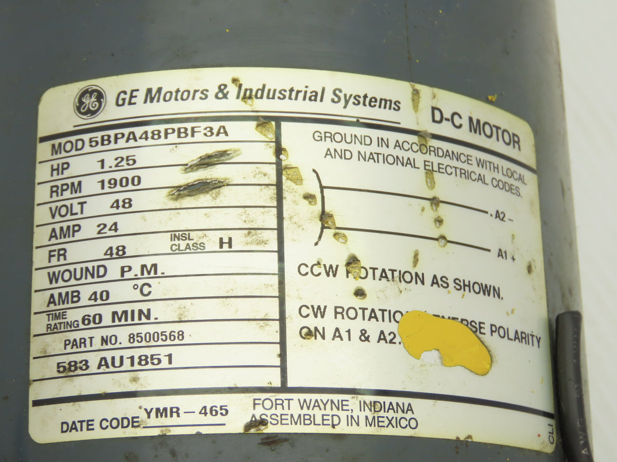 Yale 5BPA48PBF3A Forklift Hydraulic Power Steering Pump & Motor Off ERC080HDN36