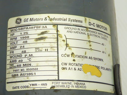 Yale 5BPA48PBF3A Forklift Hydraulic Power Steering Pump & Motor Off ERC080HDN36