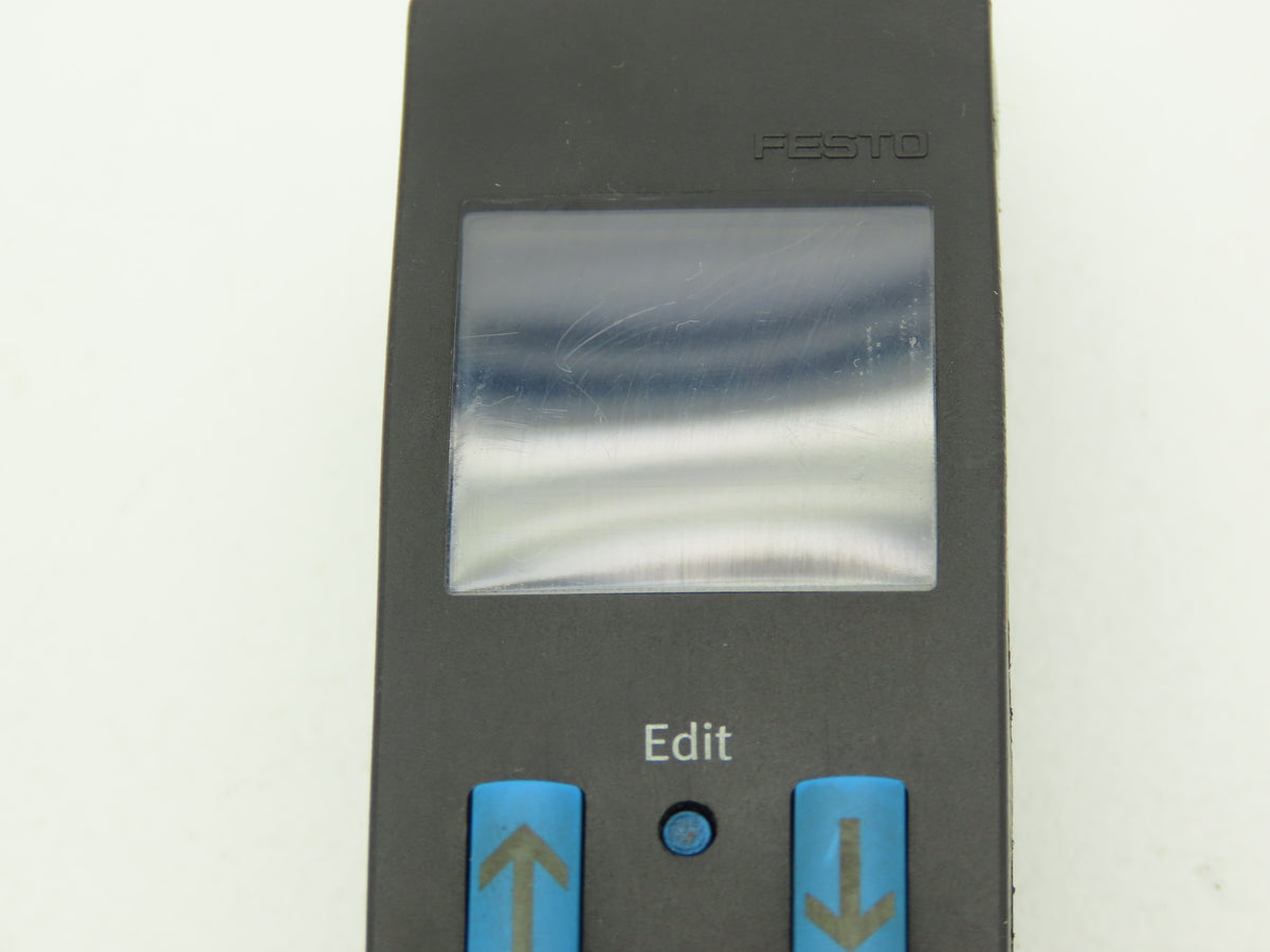Festo SDE1-D10-G2-MS-L-PI-M12 Pressure Sensor Digital Display 15-30 VDC 1-10 BAR