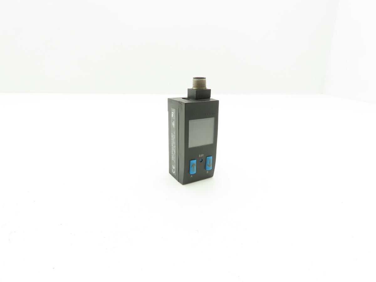 Festo SDE1-D10-G2-MS-L-PI-M12 Pressure Sensor Digital Display 15-30 VDC 1-10 BAR