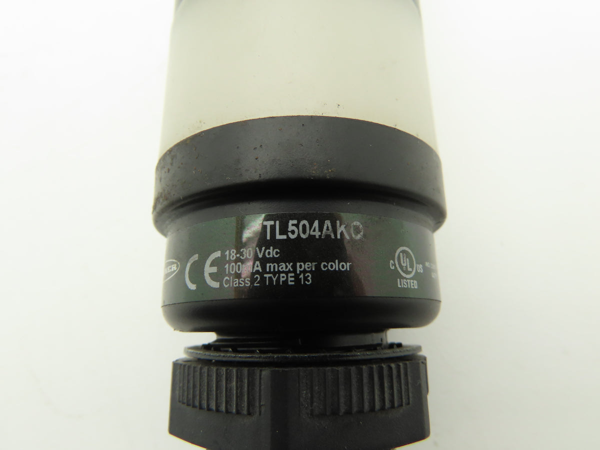 Banner TL504AKQ 50mm Light Stack Tower Multi Color 18-30 VDC 4 Segment 4/Pin M12