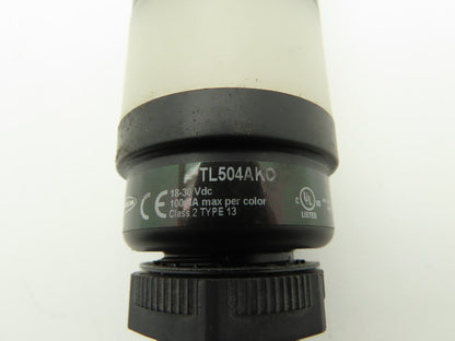 Banner TL504AKQ 50mm Light Stack Tower Multi Color 18-30 VDC 4 Segment 4/Pin M12
