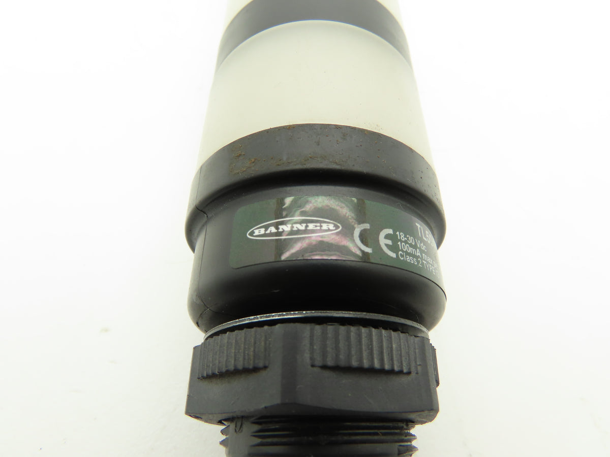 Banner TL504AKQ 50mm Light Stack Tower Multi Color 18-30 VDC 4 Segment 4/Pin M12
