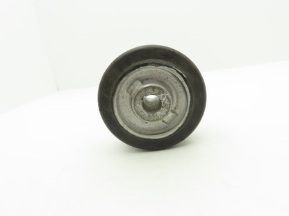 I05030D8 6" x 3" Black Rubber Cast Iron Drive Wheel 1" Keyed Bore