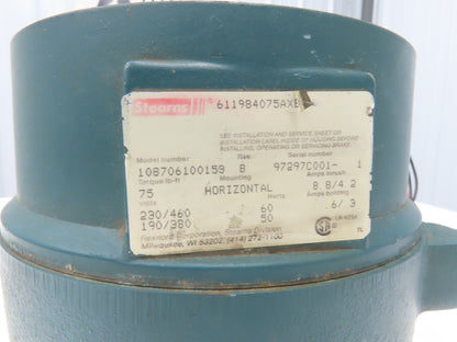 Stearns 108706100158 Electric Motor Brake 75 Ft-Lb 230/460V 3PH 1-3/8" Bore