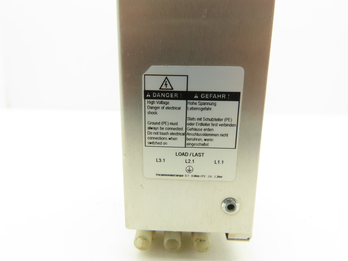 Rexroth R911286918 NFD03.1-480-016 Power Line Filter 3 Phase 480VAC 16A 50-60Hz