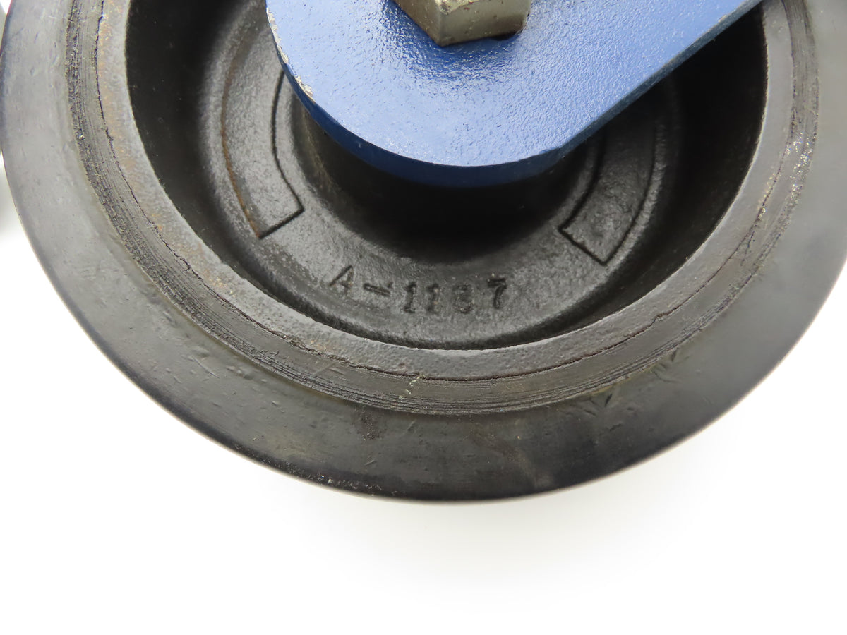 RWM A-1187 Caster Wheel 8" x 2-1/2" Cast Iron Wheel Polyurethane Tire Lot of 2