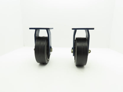 RWM A-1187 Caster Wheel 8" x 2-1/2" Cast Iron Wheel Polyurethane Tire Lot of 2