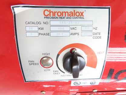 Chromalox DRA-30-43 Electric Salamander Heater 30 KW 480V 3 Phase 30.3 Amps
