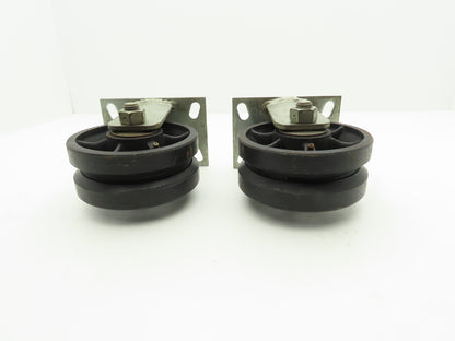 Colson 3725158 Colson Rigid Steel Caster With V-Groove 6" x 2-1/2" Greaseable  Lot of 2