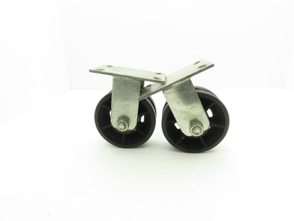 Colson 3725158 Colson Rigid Steel Caster With V-Groove 6" x 2-1/2" Greaseable  Lot of 2