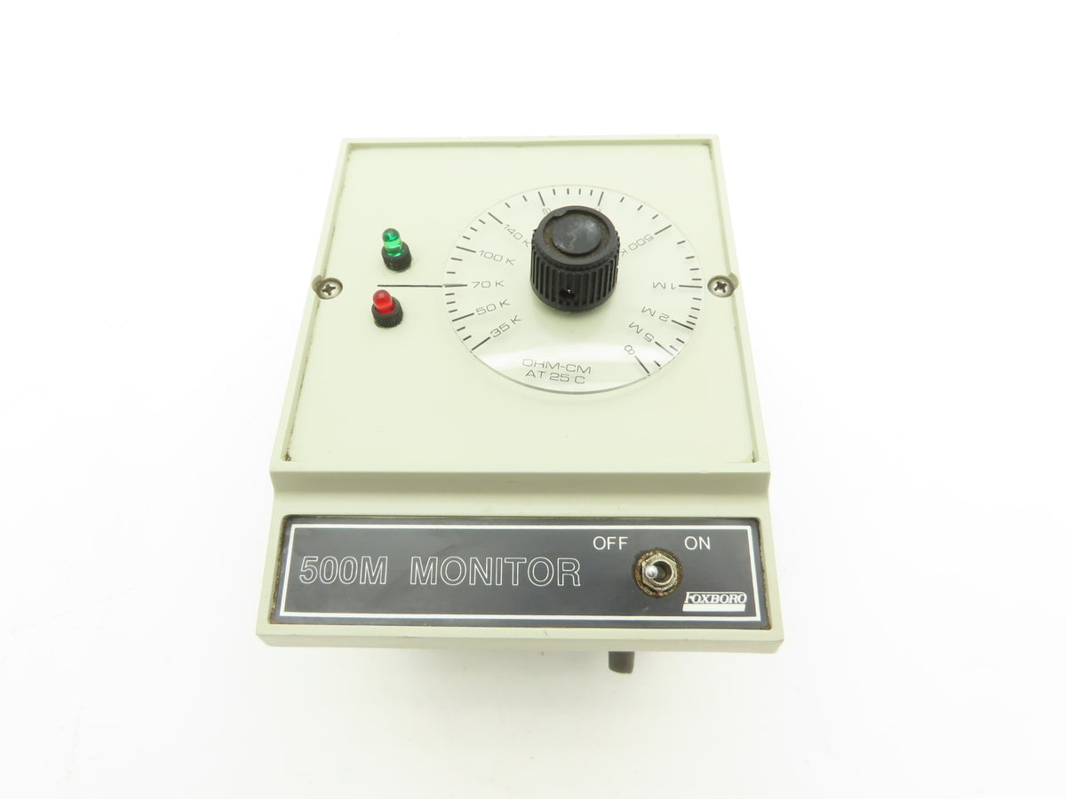 Foxboro 500M-A0035K Conductivity & Resistivity Monitor/ Analyzer 120 VAC