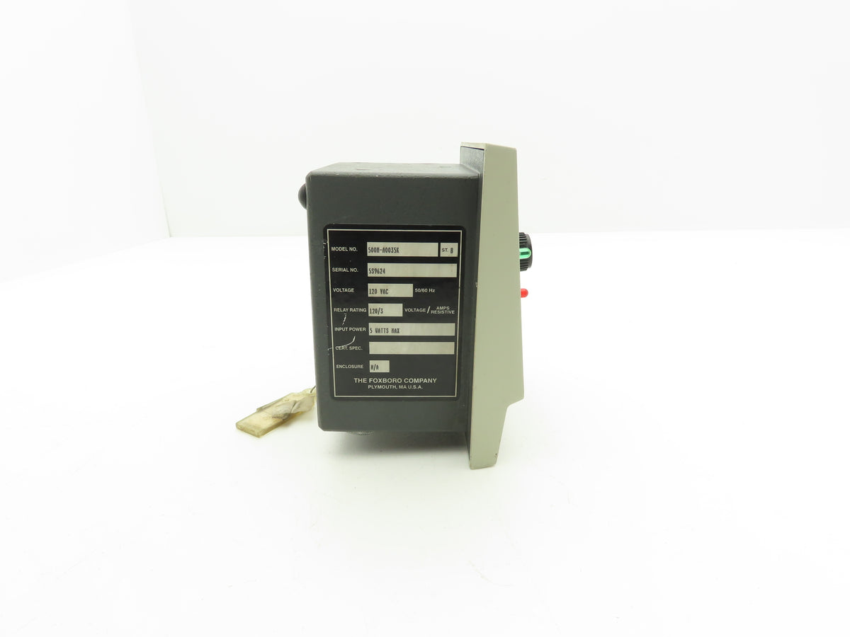 Foxboro 500M-A0035K Conductivity & Resistivity Monitor/ Analyzer 120 VAC
