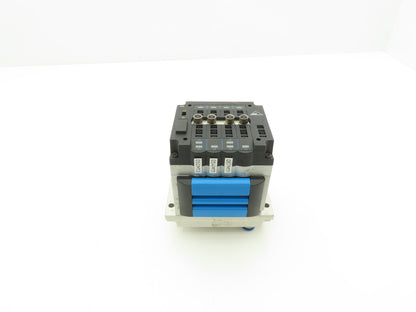 Festo 011387 Pneumatic 4 Valve Assembly 161 360 T302/162 550 Air Manifold