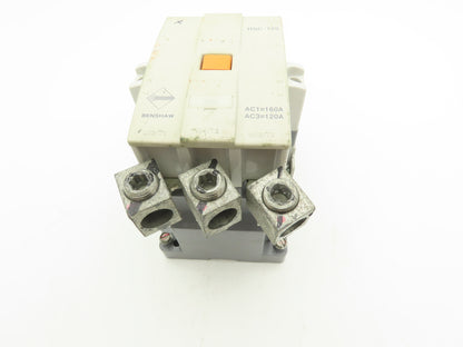 Benshaw RSC-125 Motor Starter Contactor 120A 600V 3 Pole 3PH 120/240V Coil