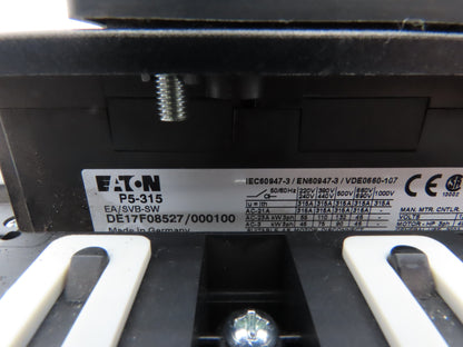 Eaton P5-315/EA/SVB-SW Motor Disconnect Manual Motor Controller 315A 600VAC