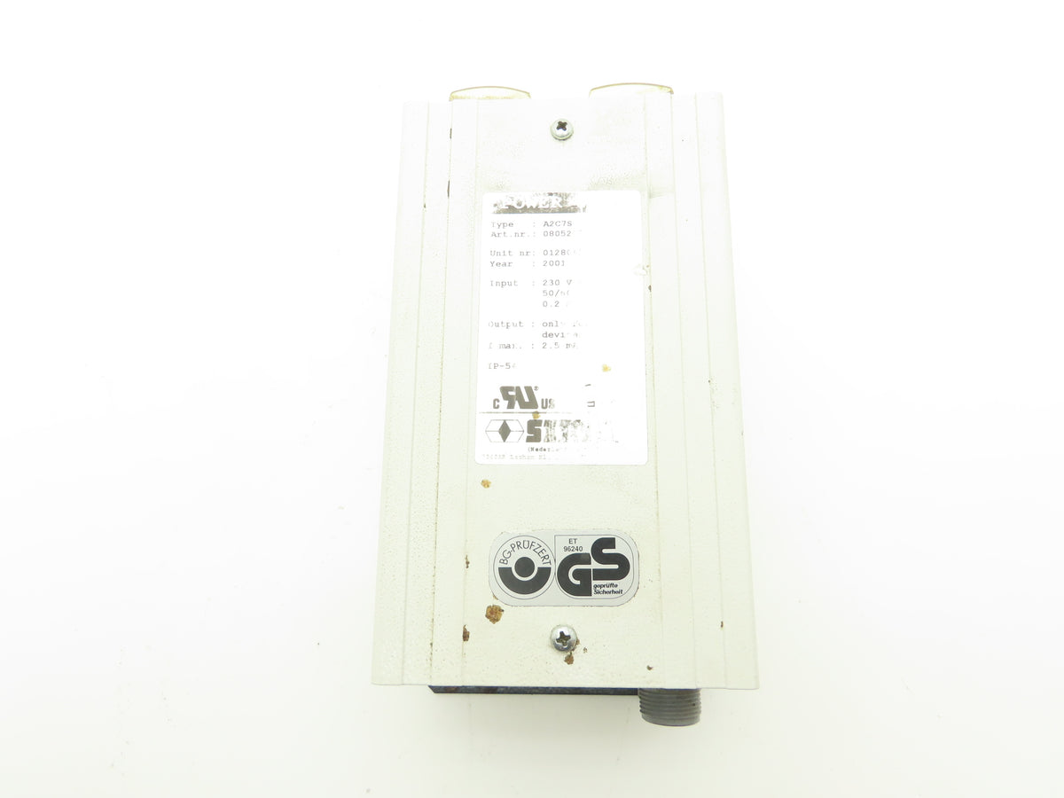 Simco A2C7S Power Supply Ioniser Input 230 VAC 50/60 Hz 0.2A Output 7 Kv Max