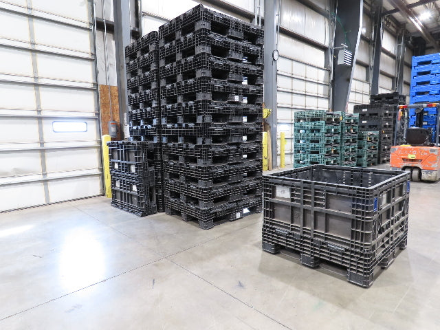 Orbis 48x 44.5" Collapsible Bulk Container Bin BulkPak 28.7cu-ft Stackable *Read