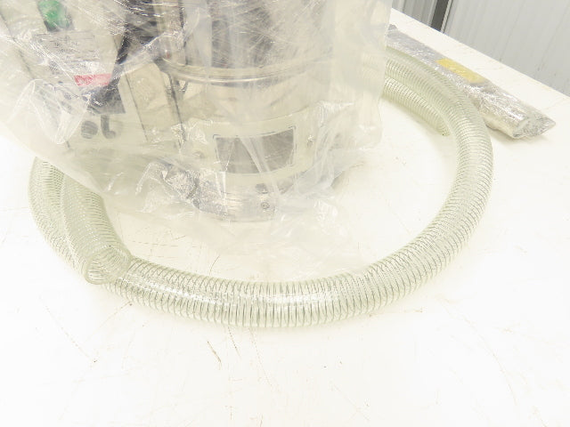 Plastic Process TAL-6UFX Stainless Steel Vacuum Hopper Loader 8lbs 1.5Hp 115V