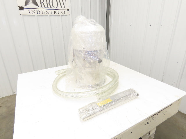 Plastic Process TAL-6UFX Stainless Steel Vacuum Hopper Loader 8lbs 1.5Hp 115V