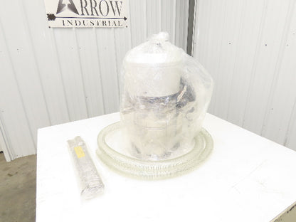 Plastic Process TAL-6UFX Stainless Steel Vacuum Hopper Loader 8lbs 1.5Hp 115V