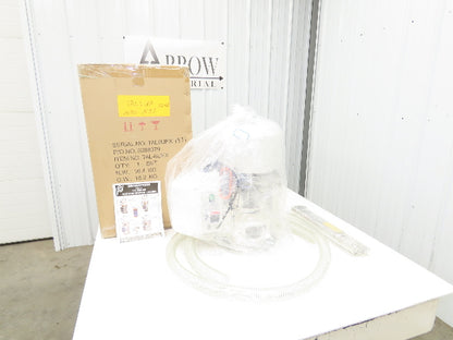 Plastic Process TAL-6UFX Stainless Steel Vacuum Hopper Loader 8lbs 1.5Hp 115V