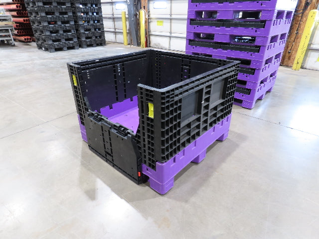 Monoflo 48"x 44.5" Collapsible Bulk Container Bin 28.9cu-ft 1800Lbs Stackable