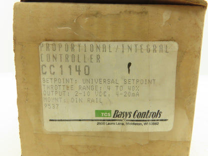 TCS Basys Controls CC1140 Proportional Integral Controller/Pressure Transmitter