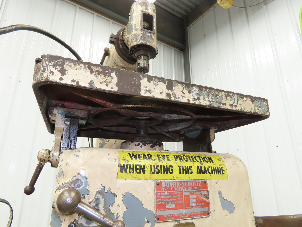 Boyer Schultz No 2 Metal Profile Grinder 2-1/2" Max OD 2 HP 440V 3Ph Manual Copy