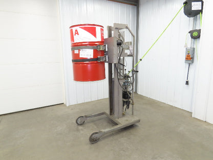 Easy Lift ED Drum Dumper Air Powered 55 Gal Handler Tipper Rotate 800LBS Lift