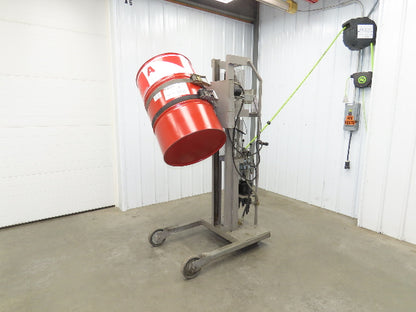Easy Lift ED Drum Dumper Air Powered 55 Gal Handler Tipper Rotate 800LBS Lift