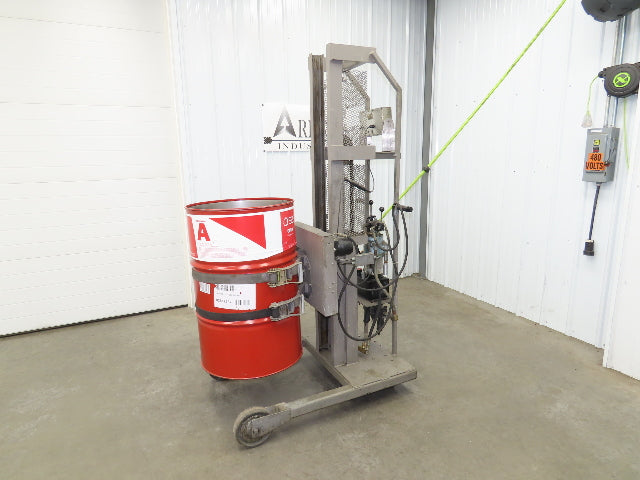 Easy Lift ED Drum Dumper Air Powered 55 Gal Handler Tipper Rotate 800LBS Lift