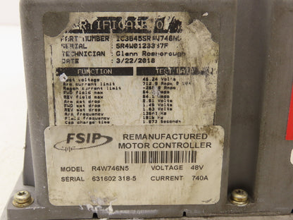GE IC3645SR4W746N5 Forklift Traction Control Module Off Yale ERC120HGN36TV096