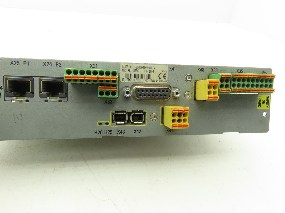 Rexroth R911338543 CSB02.1B-ET-EC-NN-S4-NN-NN-FW IndraDrive Control Section