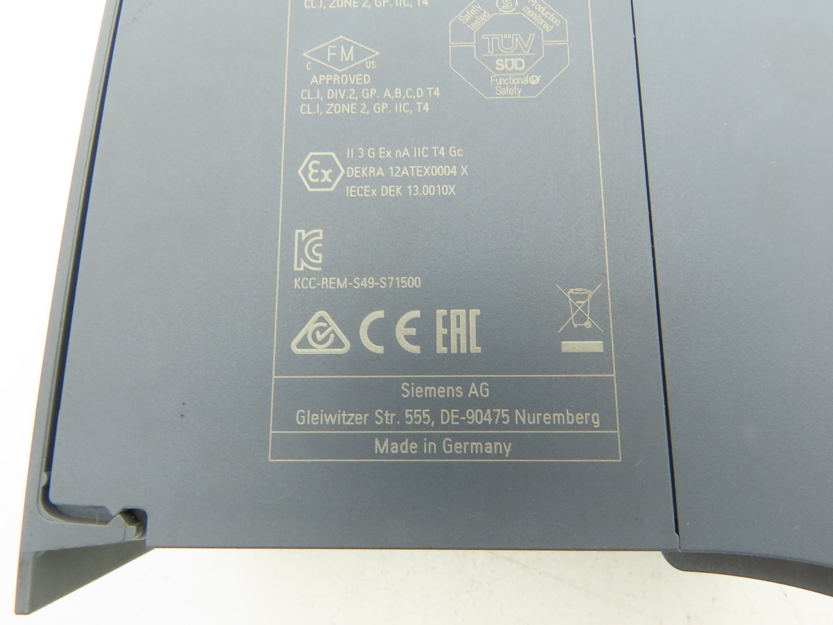 Siemens 6ES7 515-2FM01-0AB0 CPU 1515F-2 PN SIMATIC S7-1500 Fail-Safe PLC
