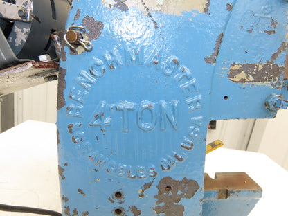 Benchmaster MODEL 451 Mechanical OBI Punch Press 4 Ton 1" Stroke 115V Bench