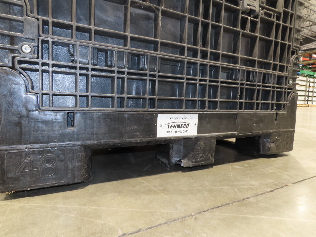Buckhorn 48"x 45" Collapsible Bulk Container Bin Black Stackable 40.5"H  *Read*