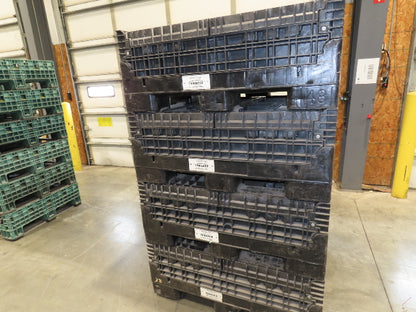 Buckhorn 48"x 45" Collapsible Bulk Container Bin Black Stackable 40.5"H  *Read*