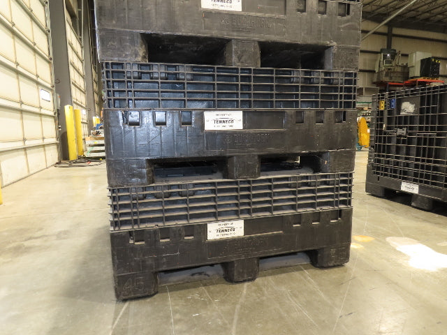 Buckhorn 48"x 45" Collapsible Bulk Container Bin Black Stackable 40.5"H  *Read*