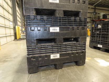 Buckhorn 48"x 45" Collapsible Bulk Container Bin Black Stackable 40.5"H  *Read*