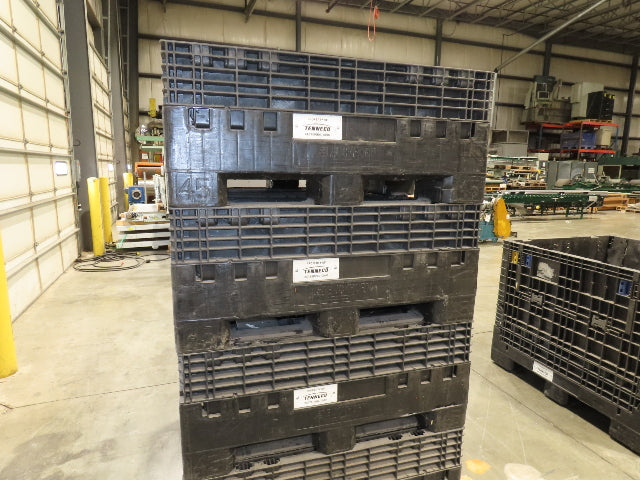 Buckhorn 48"x 45" Collapsible Bulk Container Bin Black Stackable 40.5"H  *Read*