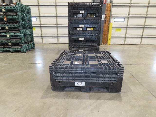 Buckhorn 48"x 45" Collapsible Bulk Container Bin Black Stackable 40.5"H  *Read*