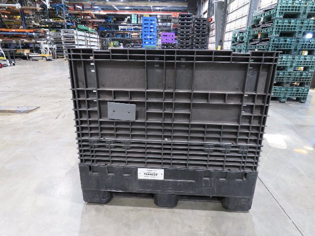 Buckhorn 48"x 45" Collapsible Bulk Container Bin Black Stackable 40.5"H  *Read*