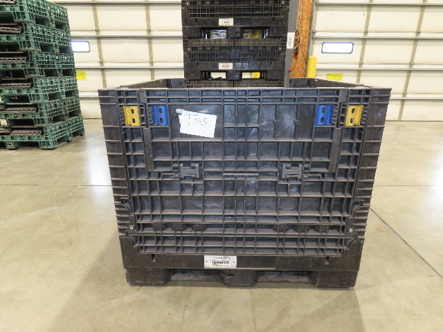 Buckhorn 48"x 45" Collapsible Bulk Container Bin Black Stackable 40.5"H  *Read*
