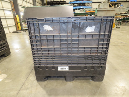 Buckhorn 48"x 45" Collapsible Bulk Container Bin Black Stackable 40.5"H  *Read*